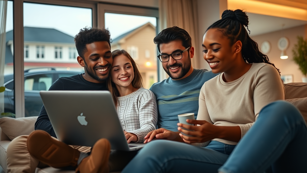 columbia south carolina family reviewing car insurance rates at home