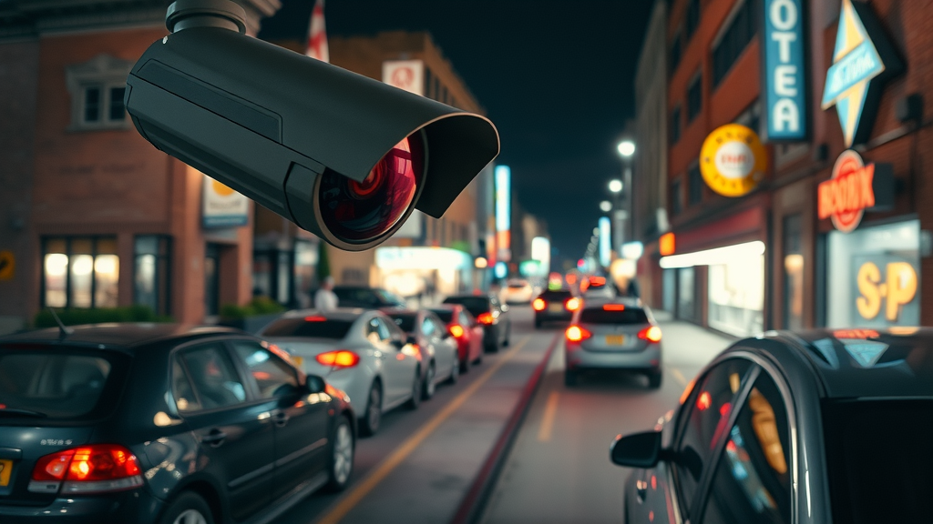 columbia south carolina urban security camera monitoring parked vehicles for insurance premium impact