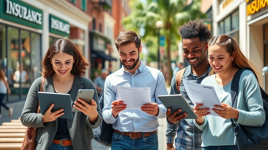 columbia sc car insurance quotes vibrant downtown people reviewing auto insurance offers south carolina