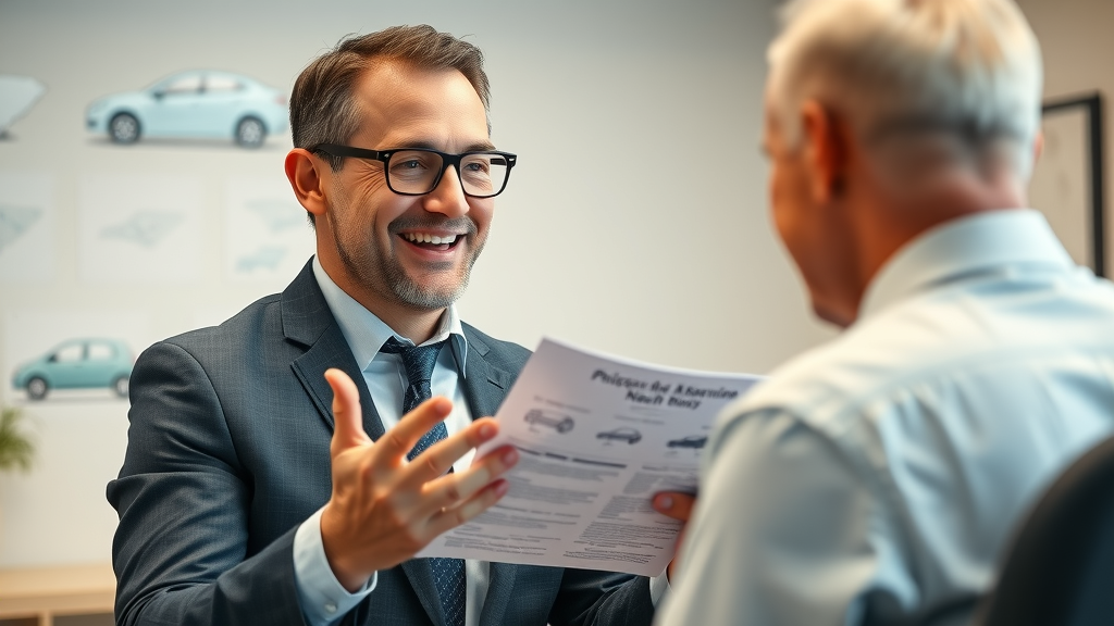 columbia south carolina auto insurance agent reviewing policy details