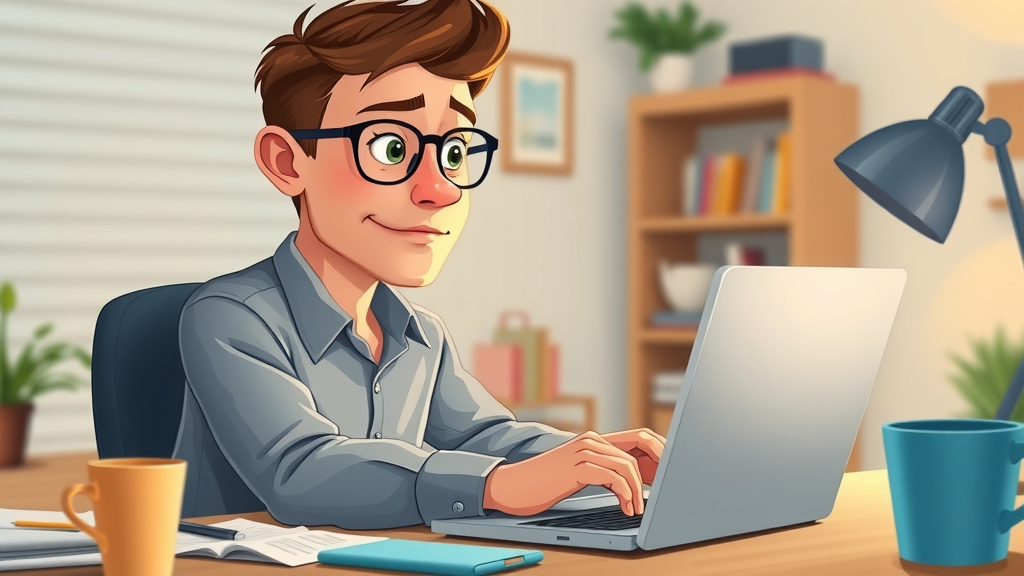 Young professional comparing car insurance quotes online in Columbia, SC, considering how to lower insurance rates.