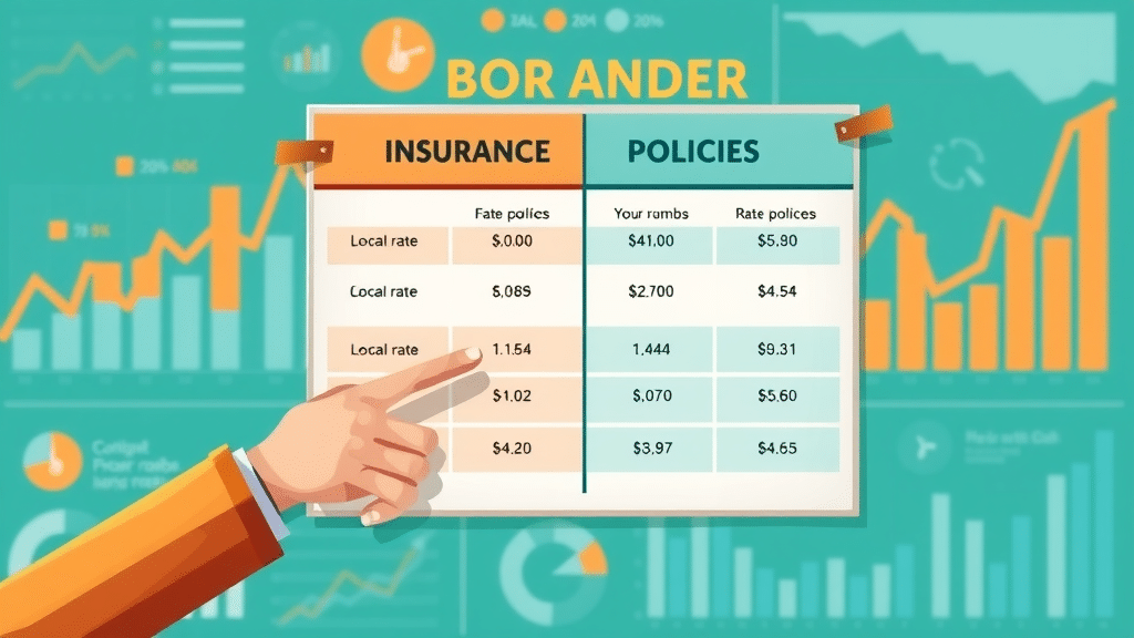 insurance policy comparison chart with rate options, Columbia South Carolina insurance company comparison